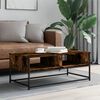 vidaXL Coffee Table Smoked Oak 100x51x40 cm Engineered Wood