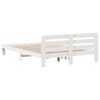 vidaXL Bed Frame without Mattress White 160x200 cm Solid Wood Pine