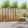 vidaXL Outdoor Sofa Set 4 pcs Natural Solid Acacia Wood