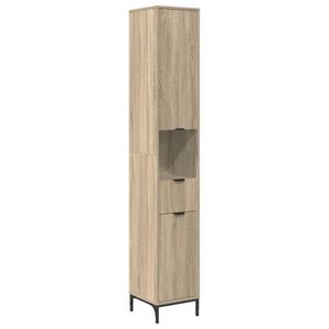 vidaXL Bathroom Cabinet Sonoma Oak 31.5 x 33 x 190 cm