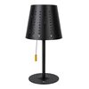 Bo-Camp LED Solar Table Lamp Harter Black