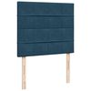 vidaXL Box Spring Bed with Mattress Blue 120x200 cm Velvet