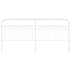 vidaXL Metal Replace Headboard White 200 cm