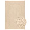 vidaXL Rug ZIZUR Beige 140x200 cm Jute Look Indoor and Outdoor