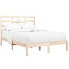 vidaXL Bed Frame without Mattress Solid Wood 120x190 cm Small Double Small Double