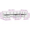 vidaXL Outdoor Sofa Set 9 pcs Natural Solid Acacia Wood