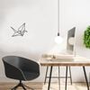 Homemania Wall Decoration Origami Crane 41x33 cm Metal Black