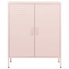 vidaXL Storage Cabinet Pink 80x35x101.5 cm Steel