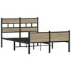 vidaXL Bed Frame without Mattress Sonoma Oak 120x200 cm Engineered Wood
