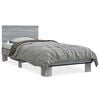 vidaXL Bed Frame without Mattress Grey Sonoma 100x200 cm