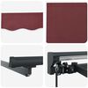 vidaXL Retractable Awning Burgundy 400 x 300 cm Polyester and Metal