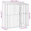 vidaXL Garden Sheds Brown 203.5 x 73 x 200 cm Metal