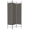 vidaXL 3-Panel Room Divider Anthracite 120x220 cm Fabric