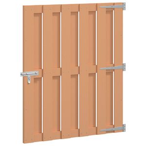 vidaXL Garden Gate 100 x 112 cm WPC and Aluminium Brown