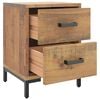 vidaXL Bedside Cabinets 2 pcs 36x30x45 cm Solid Wood Pine