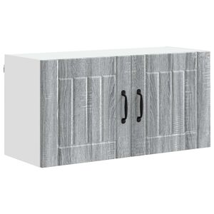 vidaXL Wall Cabinet LUCCA Grey Sonoma 80 x 31 x 40 cm Engineered Wood