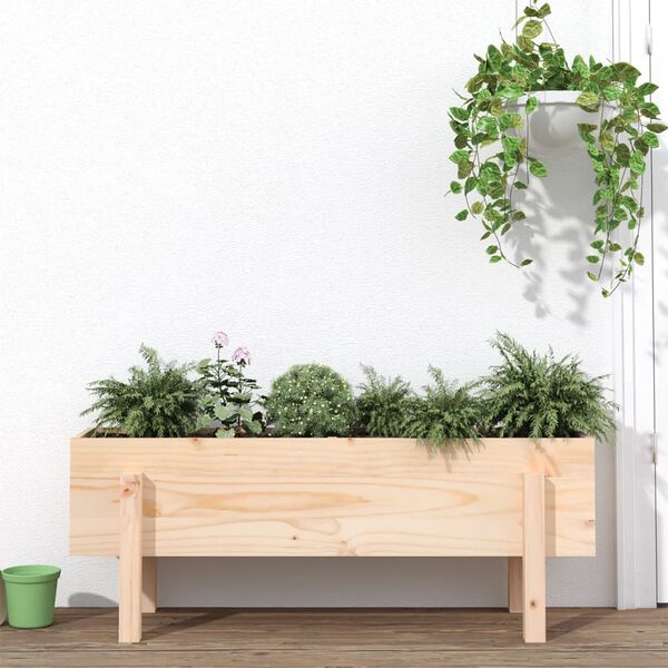 vidaXL Garden Raised Bed 101x30x38 cm Solid Wood Pine