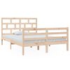 vidaXL Bed Frame without Mattress Solid Wood 140x200 cm (810430+814194)