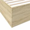 vidaXL Bed Frame without Mattress Sonoma Oak 180x200 cm Super King