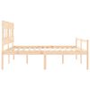 vidaXL Senior Bed without Mattress 200x200 cm Solid Wood