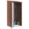 vidaXL Garden Sheds Brown 103 x 74 x 200 cm Metal
