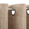 vidaXL Linen-Look Blackout Curtains with Grommets 2pcs Beige 140x225cm