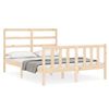 vidaXL Bed Frame without Mattress Double Solid Wood Pine