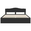 vidaXL Bed Frame with Drawer Black 200 x 200 cm Engineer Wood