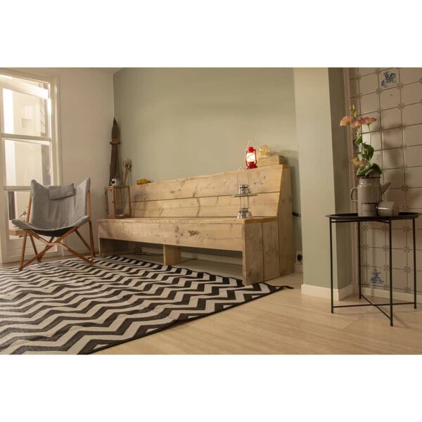 Bo-Camp Outdoor Rug Chill mat Wave 2.7x2 m L Black and White