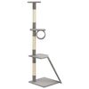 vidaXL Cat Tree with Sisal Scratching Posts Grey 160 cm