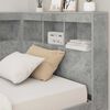 vidaXL Storage Headboard Concrete Grey 80 cm Engineered Wood