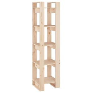 vidaXL Book Cabinet/Room Divider 41x35x160 cm Solid Wood Pine