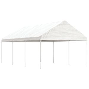 vidaXL Gazebo with Roof White 6.69x4.08x3.22 m Polyethylene