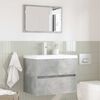 vidaXL Bathroom Furniture Set Concrete Grey Engineered Wood