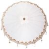 vidaXL Balinese Parasol Cream 215 x 215 x 260 cm Cotton and Wood
