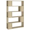vidaXL Book Cabinet Room Divider Sonoma Oak 100x24x155 cm