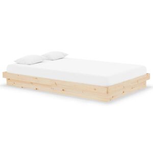 vidaXL Bed Frame without Mattress Solid Wood Small Double