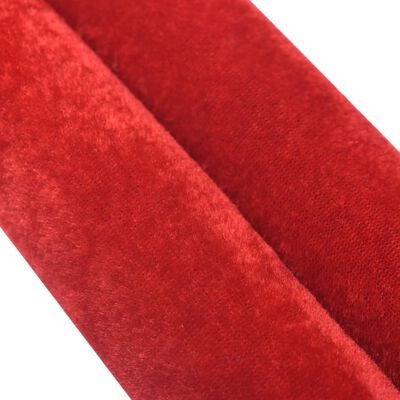 vidaXL Stanchion Stand Rope Red and Golden Velvet