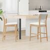 vidaXL Dining Chairs 2 pcs Natural 48 x 49 x 95 cm Solid Rubber Wood