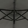 vidaXL Garden Parasol with Steel Pole Anthracite 225x225x212 cm