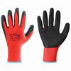 vidaXL Work Gloves 24 pcs Red and Black 9 / L Latex Coating