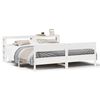 vidaXL Bed Frame without Mattress White 200x200 cm Solid Wood Pine