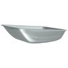 vidaXL Wheelbarrow Tray Replacement Silver 80 x 60 x 25 cm Steel