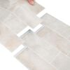 vidaXL Decorative Stickers 10 pcs Beige Marble 29.4 x 21.4 cm