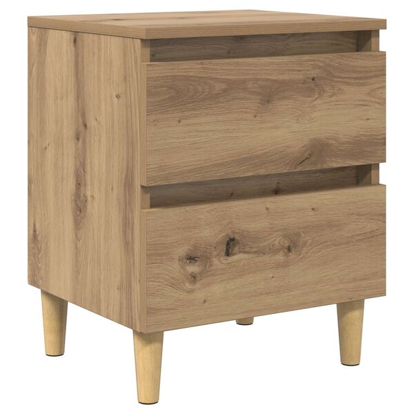 vidaXL Bed Cabinet Artisan Oak 40 x 35 x 50 cm Engineered Wood