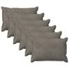 vidaXL Cushion with Pillow HOUTEN 6 pcs Light Grey Velvet