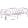 vidaXL Day Bed without Mattress White Solid Wood Pine 90x200 cm