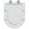vidaXL Toilet Seat White 47 x 36 x 3.4 cm Duroplast