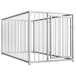 vidaXL Outdoor Dog Kennel 100x200x100 cm