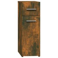 vidaXL Apothecary Cabinet Smoked Oak 20x45.5x60 cm Engineered Wood